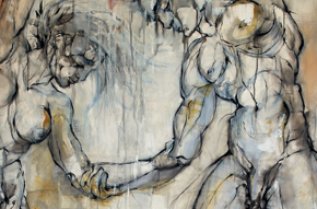 Esther Martínez Banqué a la seu social dels Amics del castell de Sant Ferran