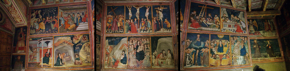 Presentació de la restauració de les pintures murals gòtiques de la capella de Sant Miquel
