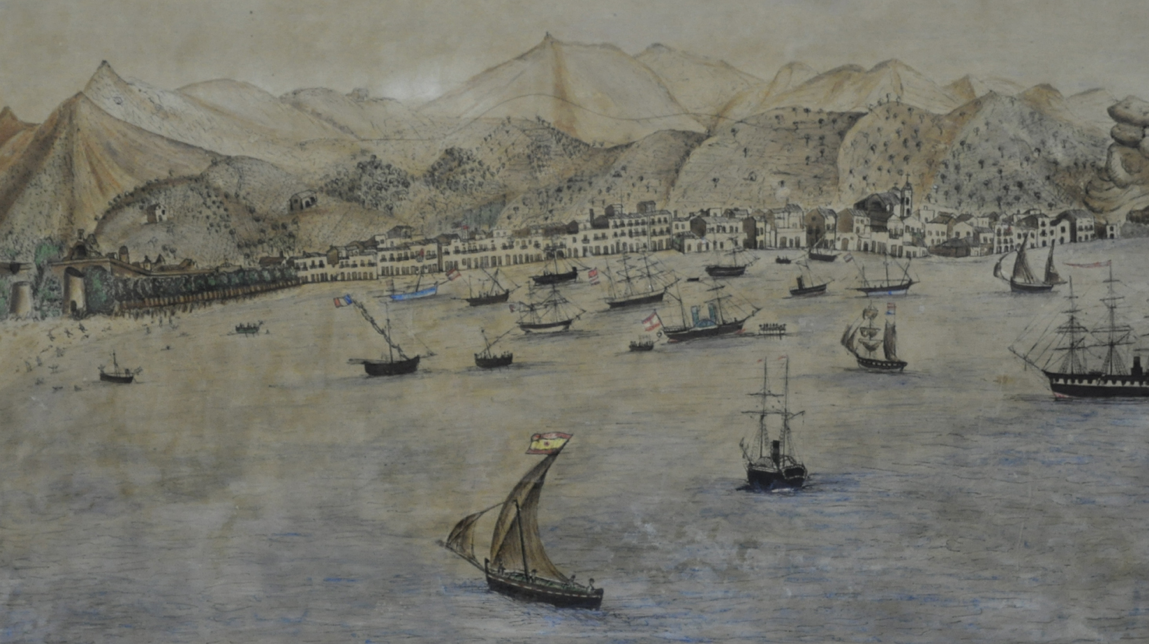 Un dibuix del 1872, testimoni de la vida comercial rosinca al segle XIX