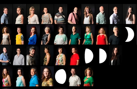 Retrats d\'una nit en blanc al IAACC Pablo Serrano