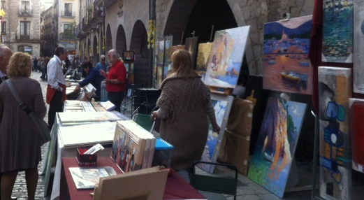Fira del dibuix i la pintura de Girona
