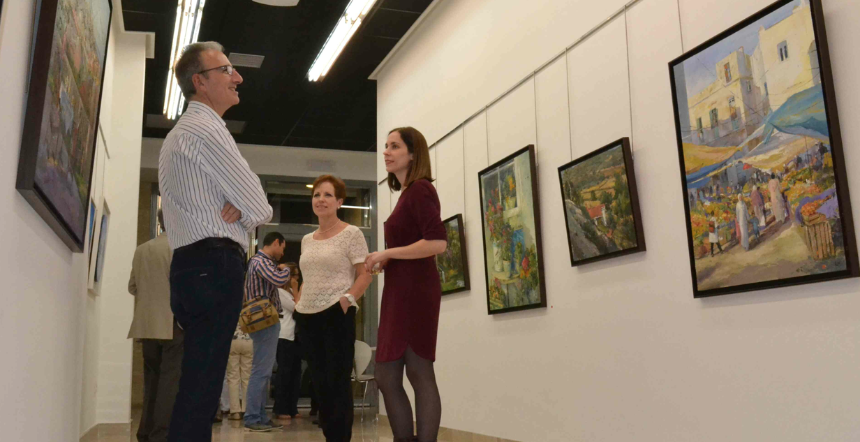 Amalia del Álamo i Rosa Álamo a la Galeria Aitana