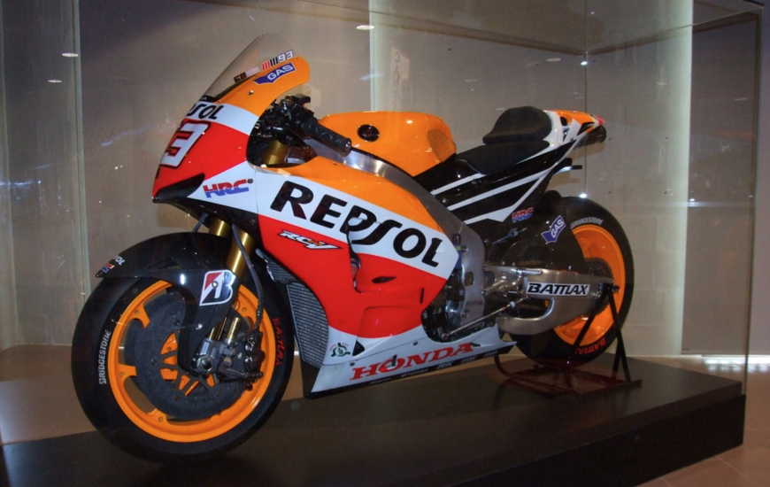 La moto de Marc Márquez al Museu de Cervera