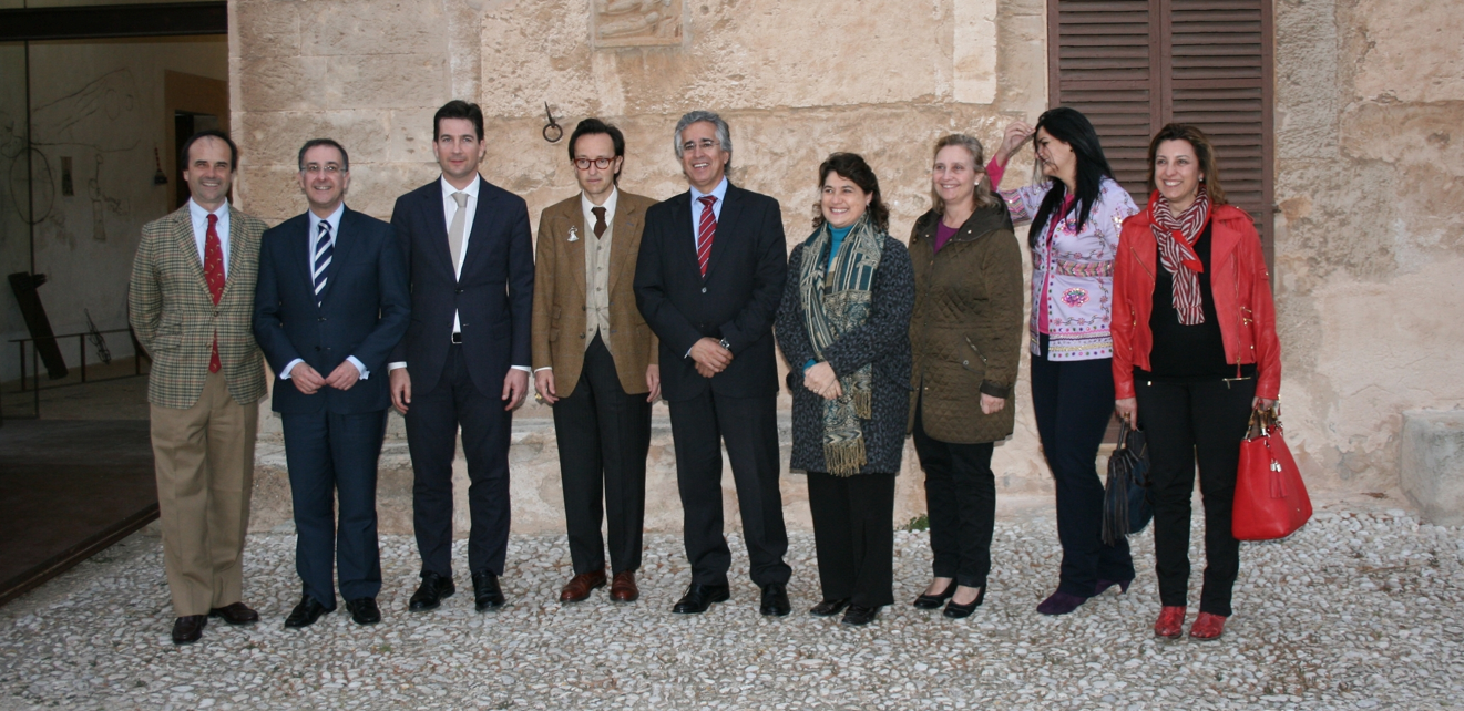 Diputats interessats en la conservació dels grafits de Joan Miró a Son Boter