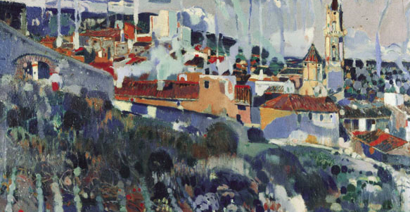 “Poble escalonat”, de Joaquim MIr, candidat a “pintura universal a Barcelona”