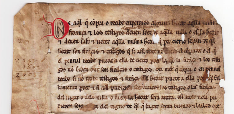 La Biblioteca Nacional d’Espanya rep un manuscrit del segle XIII