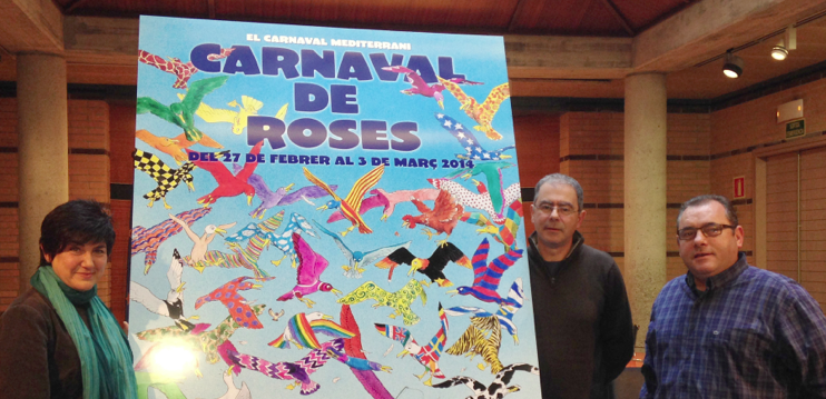 Tavi Algueró, autor del cartell del Carnaval de Roses 2014