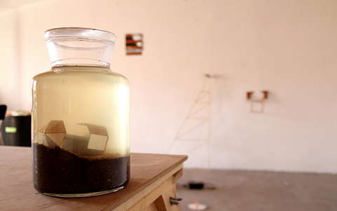 Javier Chozas presenta el treball realitzat a Addaya