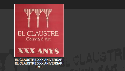 La Galeria El Claustre celebra el XXX aniversari