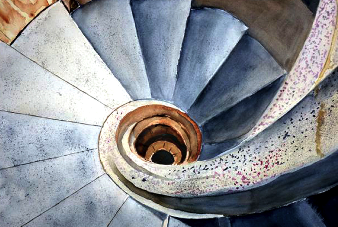 Aquarel·les de Cecilio Romero Benito al Restaurant Blau