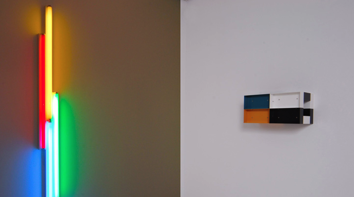 Dan Flavin i Donald Judd a la Galeria Elvira González