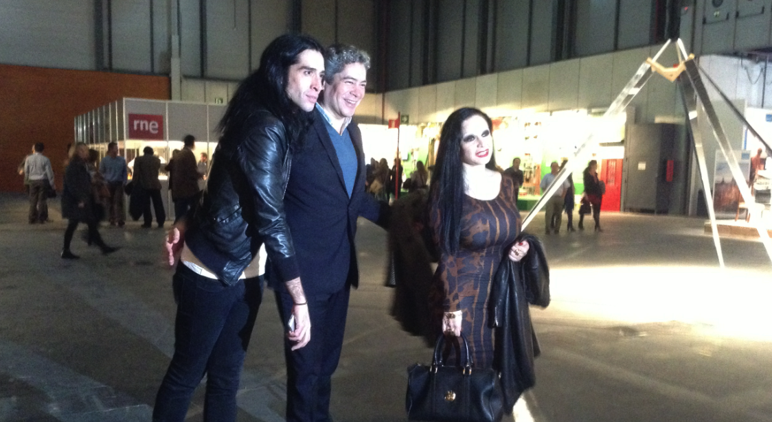 Boris Izaguirre i Alaska a ARCOmadrid 2013