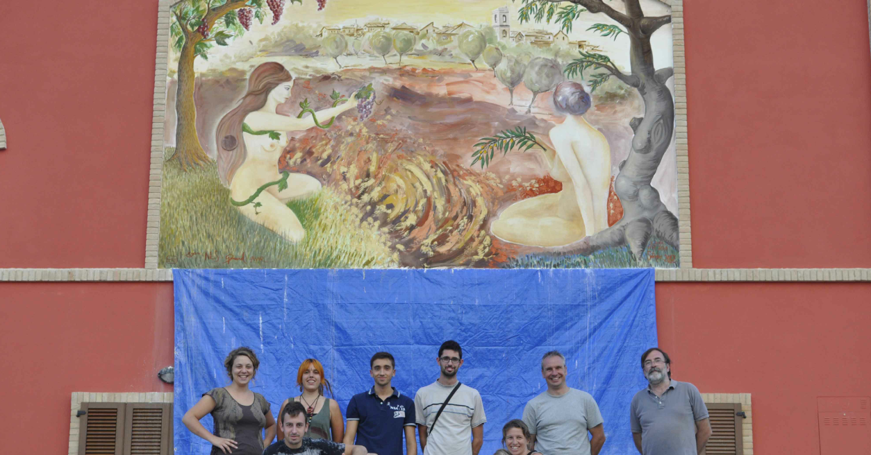 Alumnes i professors de l\'Escola d\'Art i Disseny d\'Olot a Itàlia
