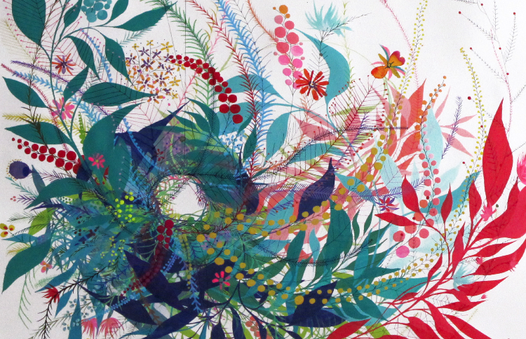 Núria Mora a la Galeria SKL amb motiu de la Nit de l\'Art