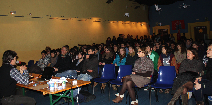 Pere Gelis a l\'aula oberta de l\'Escola d\'Art i Disseny d\'Olot