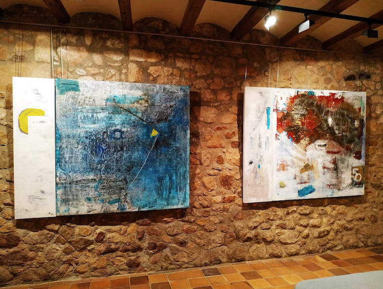 "Blue Earth" by Lourdes Fisa at Benedormiens Castle