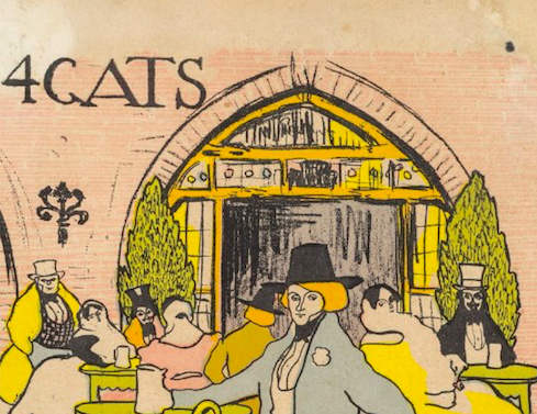 Le Musée du Modernisme de Barcelone présente l'exposition 'Les 4 chats. Berceau du modernisme. Casas, Rusiñol, Utrillo, Roméo... et Picasso'.