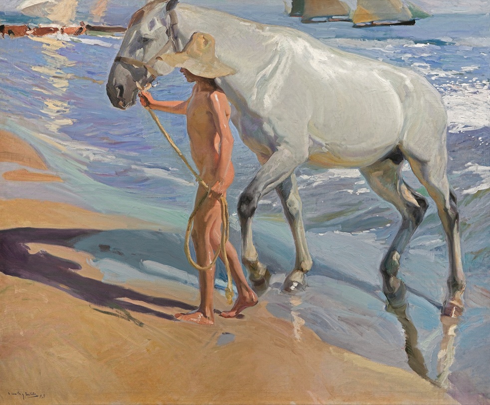 Joaquín Sorolla. 'El baño del caballo', 1909. Museo Sorolla