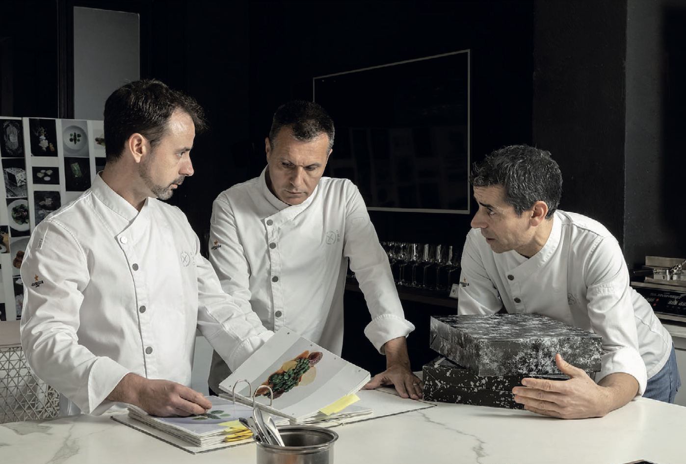 Oriol Castro, Eduard Xatruch i Mateu Casañas Xefs dels restaurants Disfrutar i Compartir