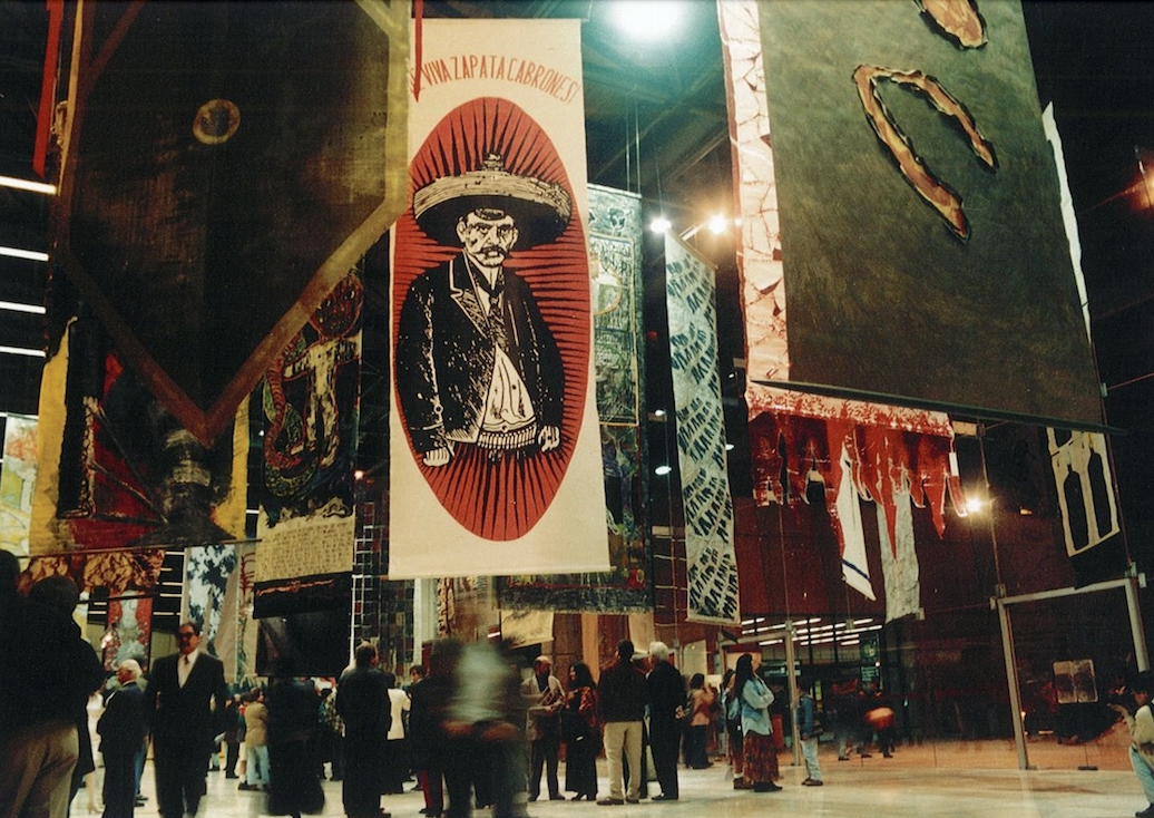 Banners that defy time, with the legacy of Marta Palau revived in El Chopo
