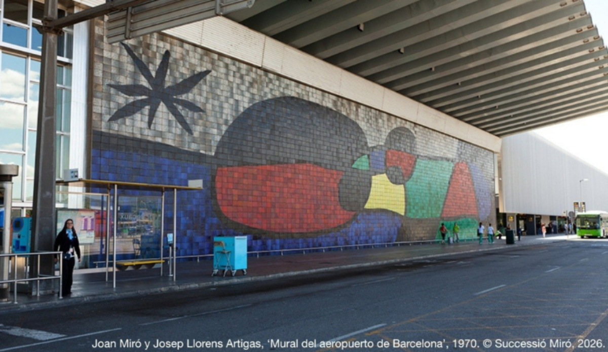 El mural de Miró a El Prat ja és Bé d’Interès Cultural