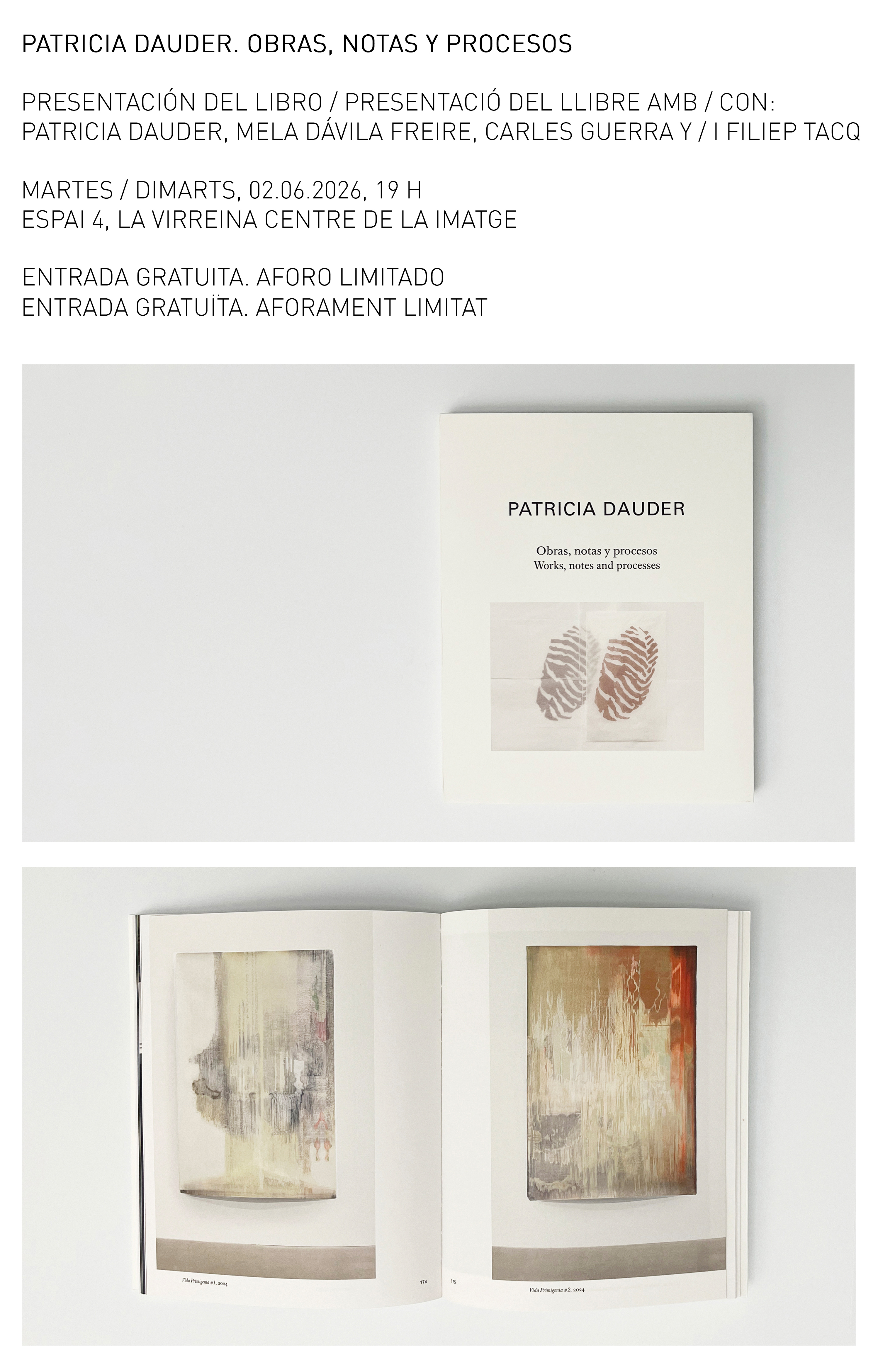Presentació del llibre \'Obras, Notas y Procesos\' de Patricia Dauder