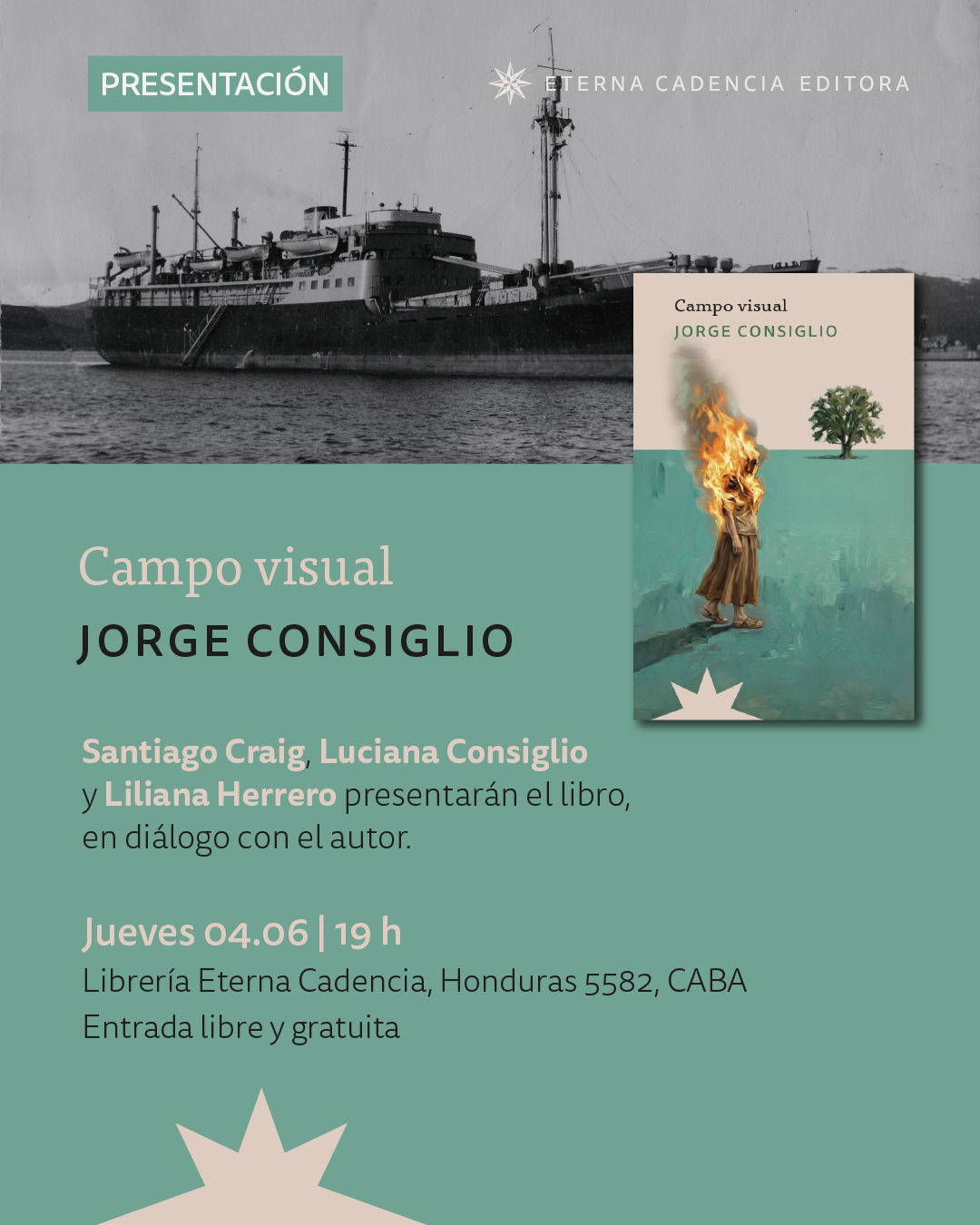 Presentation of \'Campo visual\' by Jorge Consiglio