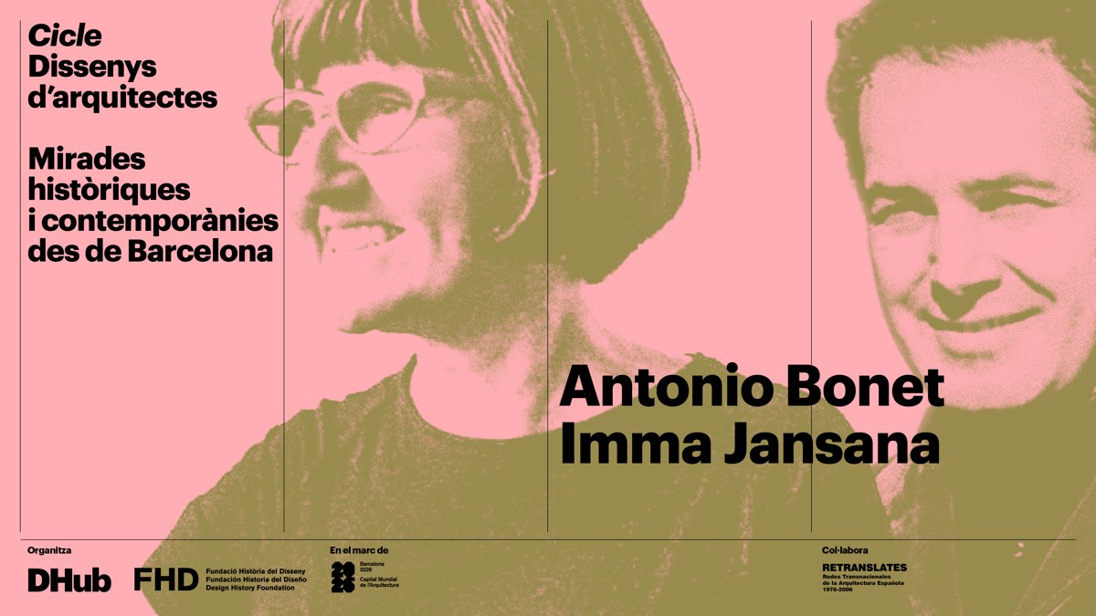 Conferència \'Dissenys d\'Arquitectes. Antonio Bonet + Imma Jansana\'