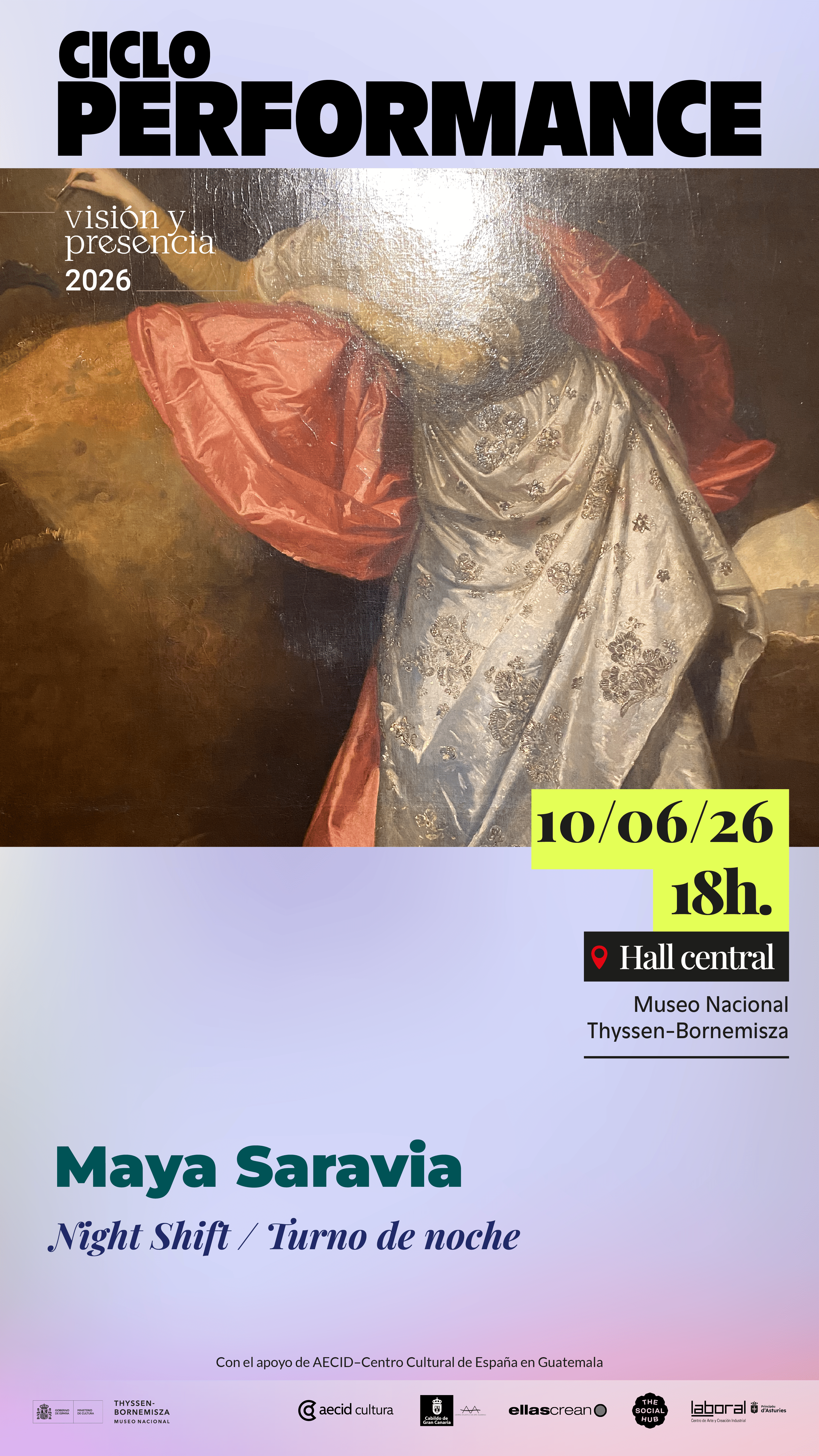 Performance \'Night Shift / Turno de noche\' al Museu Thyssen