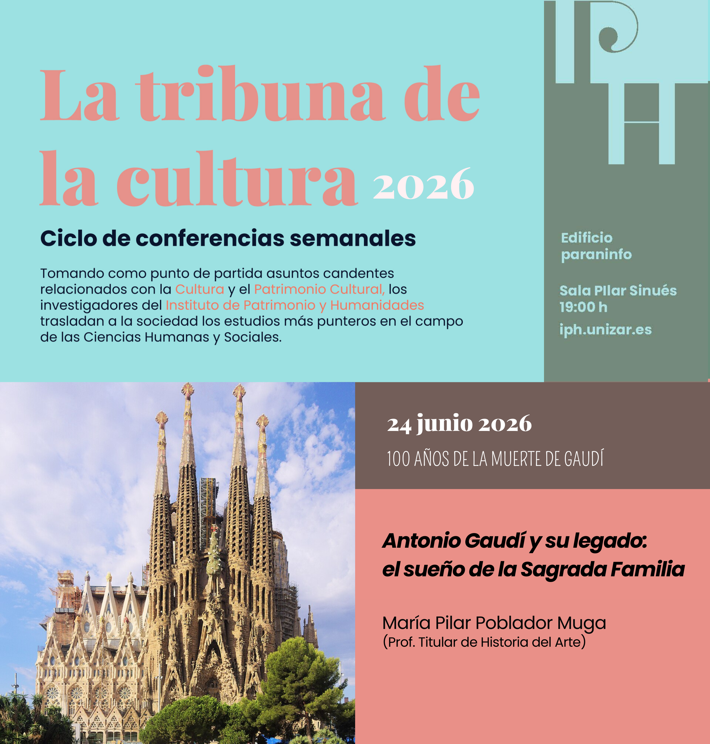 Antonio Gaudí-ri buruzko hitzaldia