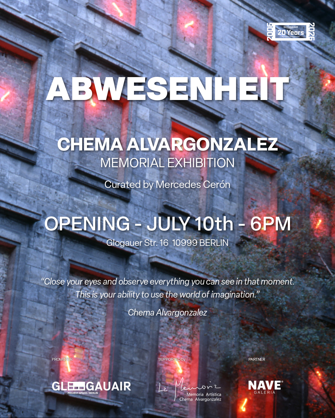 Exposició \'Abwesenheit\' de Chema Alvargonzalez