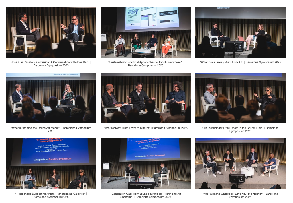Talking Galleries Barcelona Simposioa 2026