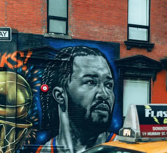 Nueva York convierte el triunfo de los Knicks en un gran lienzo urbano