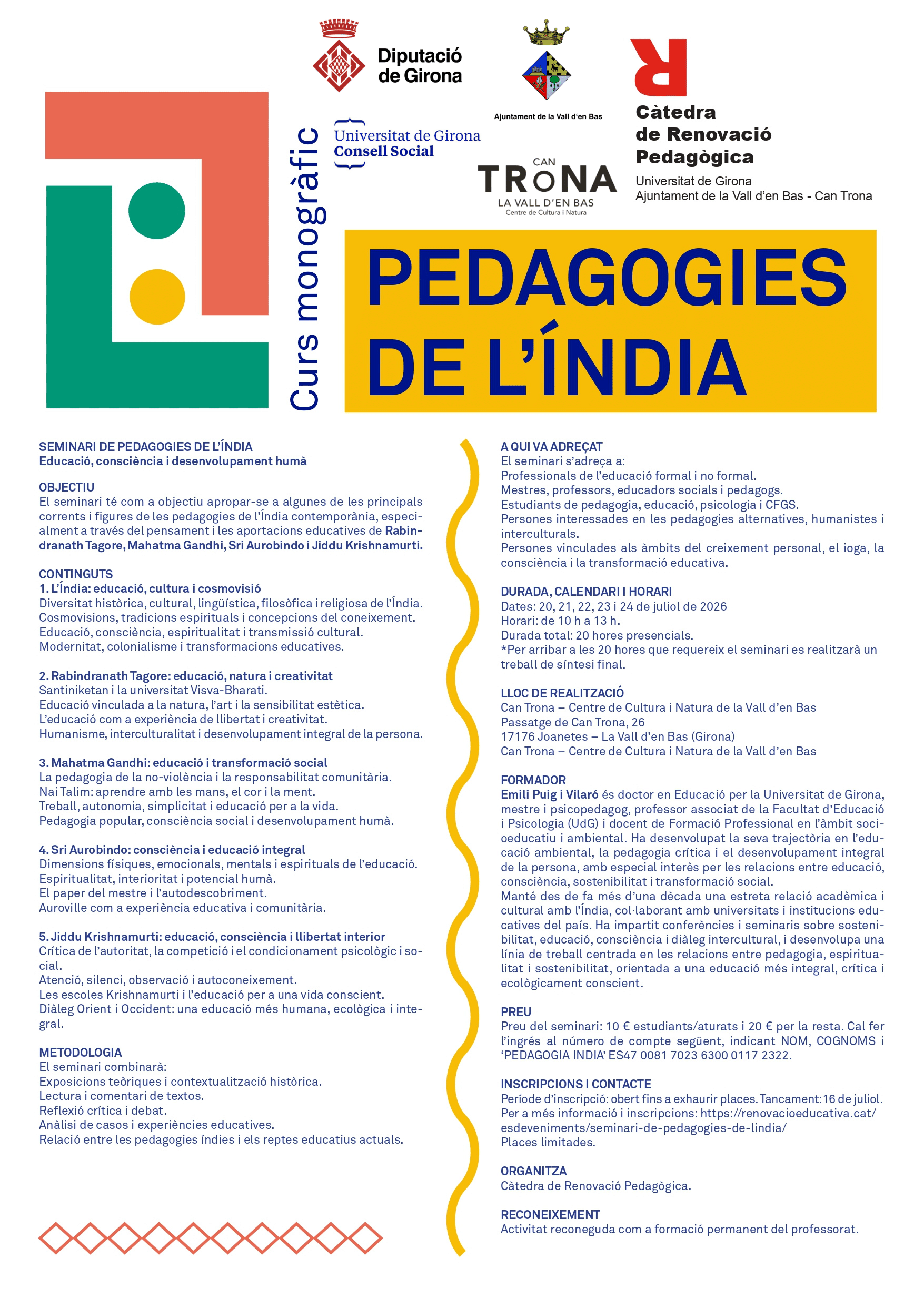 Seminari de Pedagogies de l\'Índia