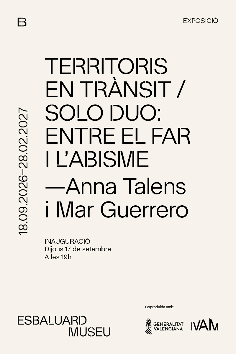 Anna Talens i Mar Guerrero. Territoris en trànsit