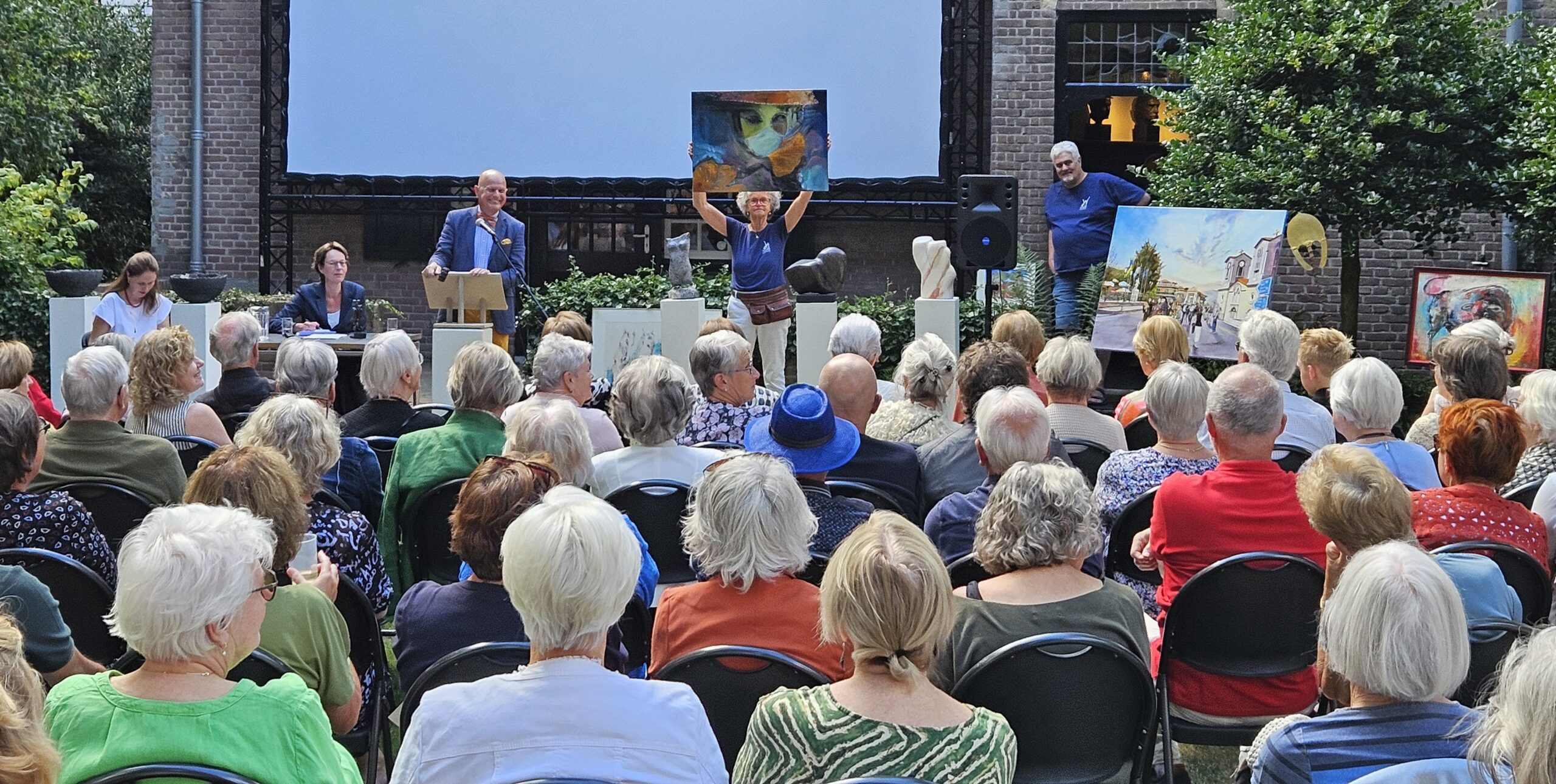 Vente aux enchères d\'art et discussion d\'artistes au Museum De Wieger