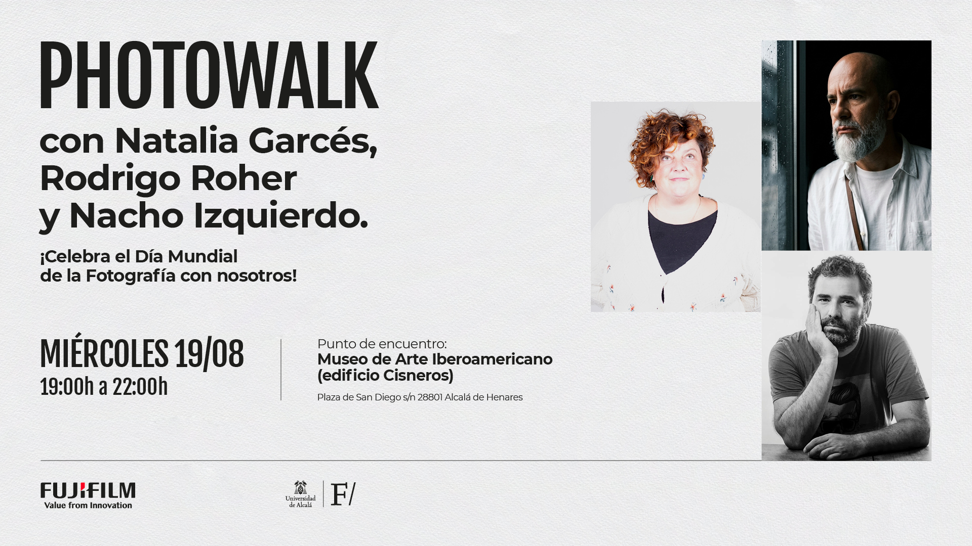 World Photography Day in Madrid and Barcelona