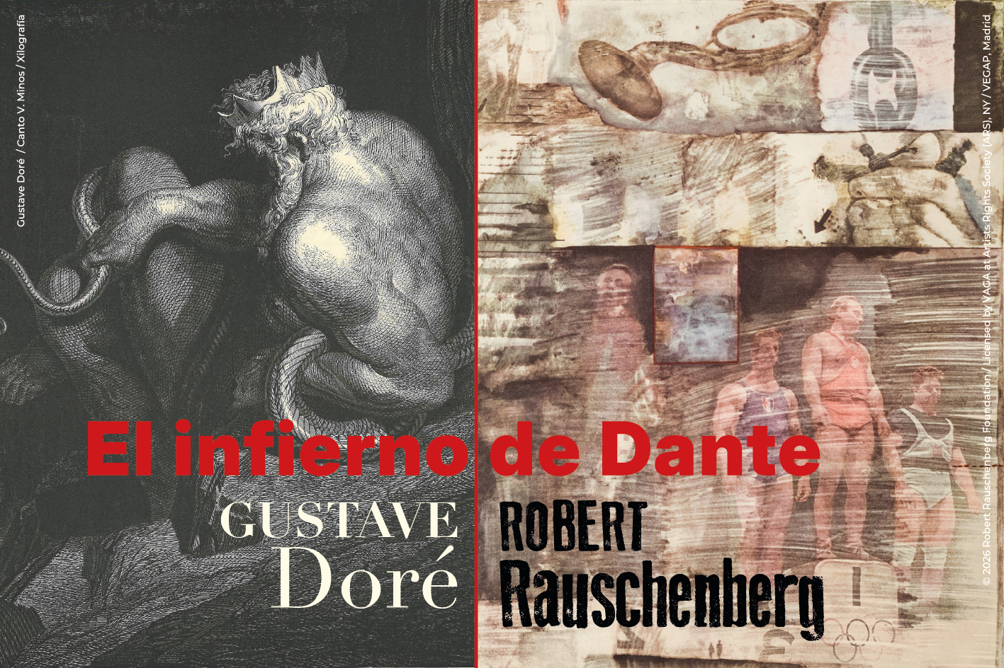 L\'enfer de Dante. Doré et Rauschenberg