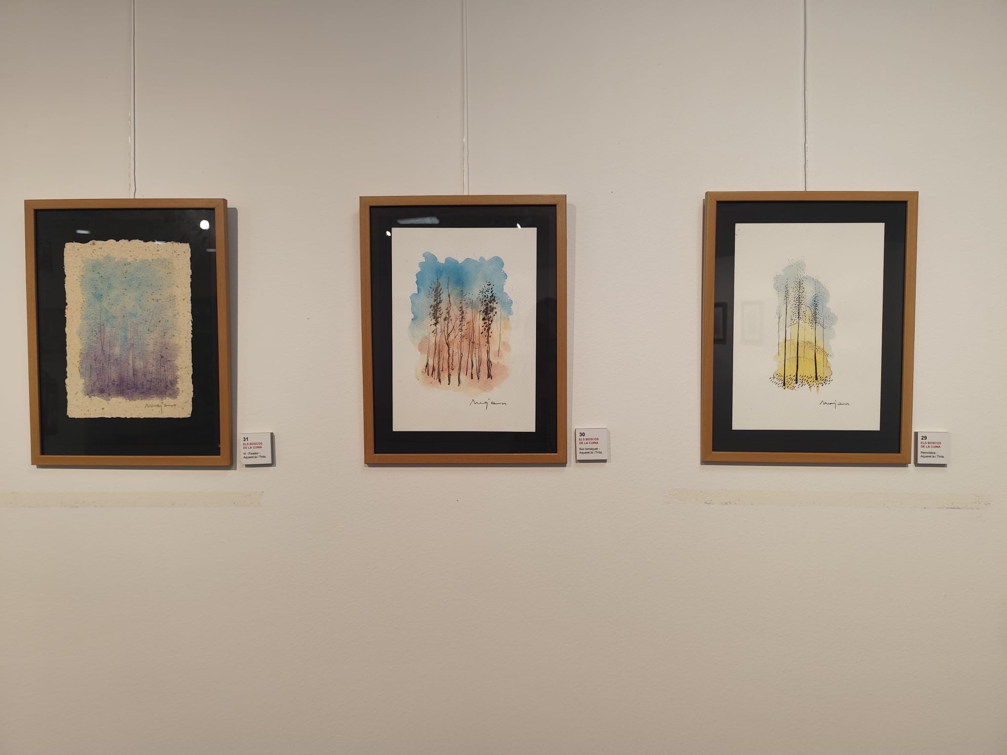 Josep Maria Mejan inaugura l’exposició \'Boscos de la cuina\' a la Sala Àgora de l’Ajuntament de Cambrils