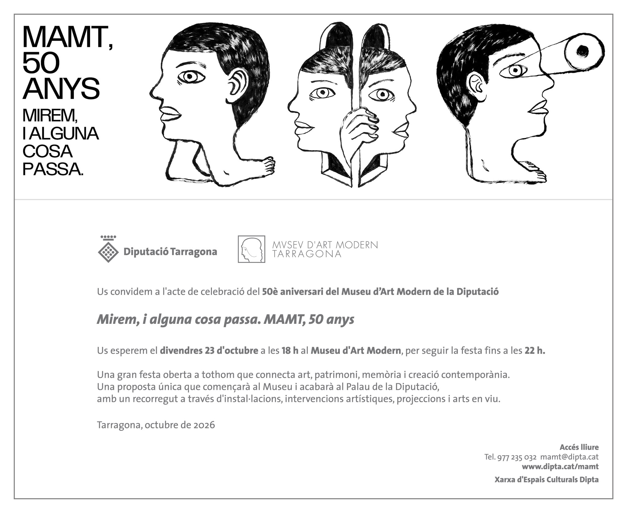 MAMT, 50 anys. Mirem, i alguna cosa passa.