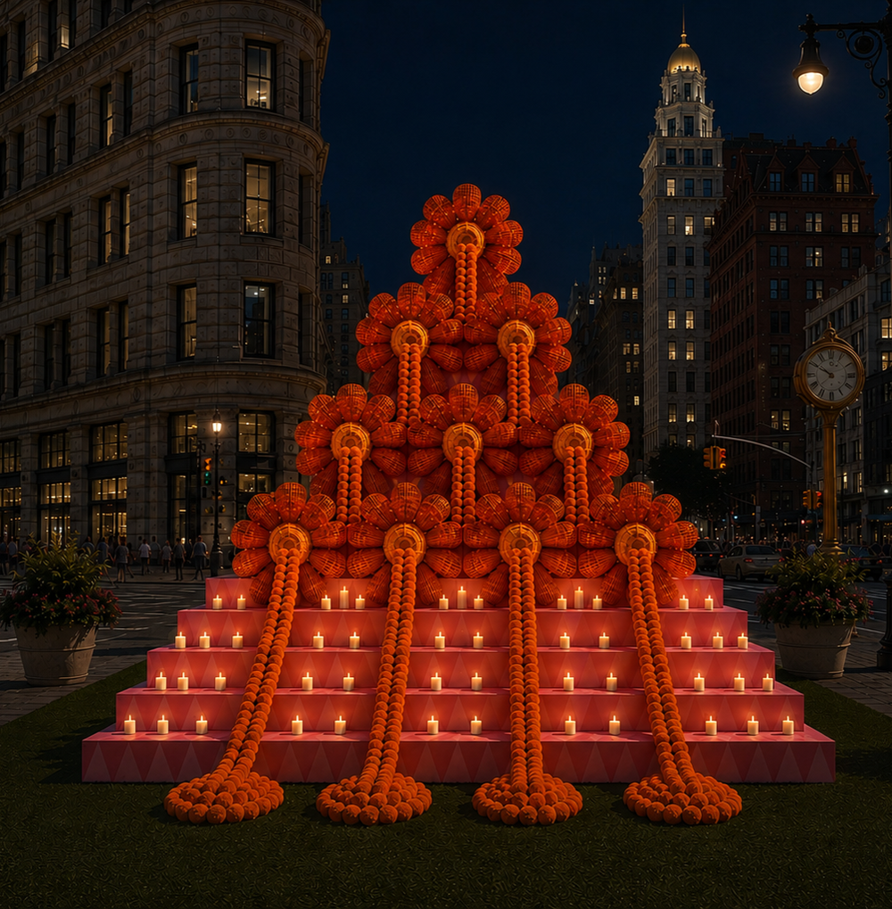 Una monumental ofrenda mexicana florece en el corazón de Manhattan