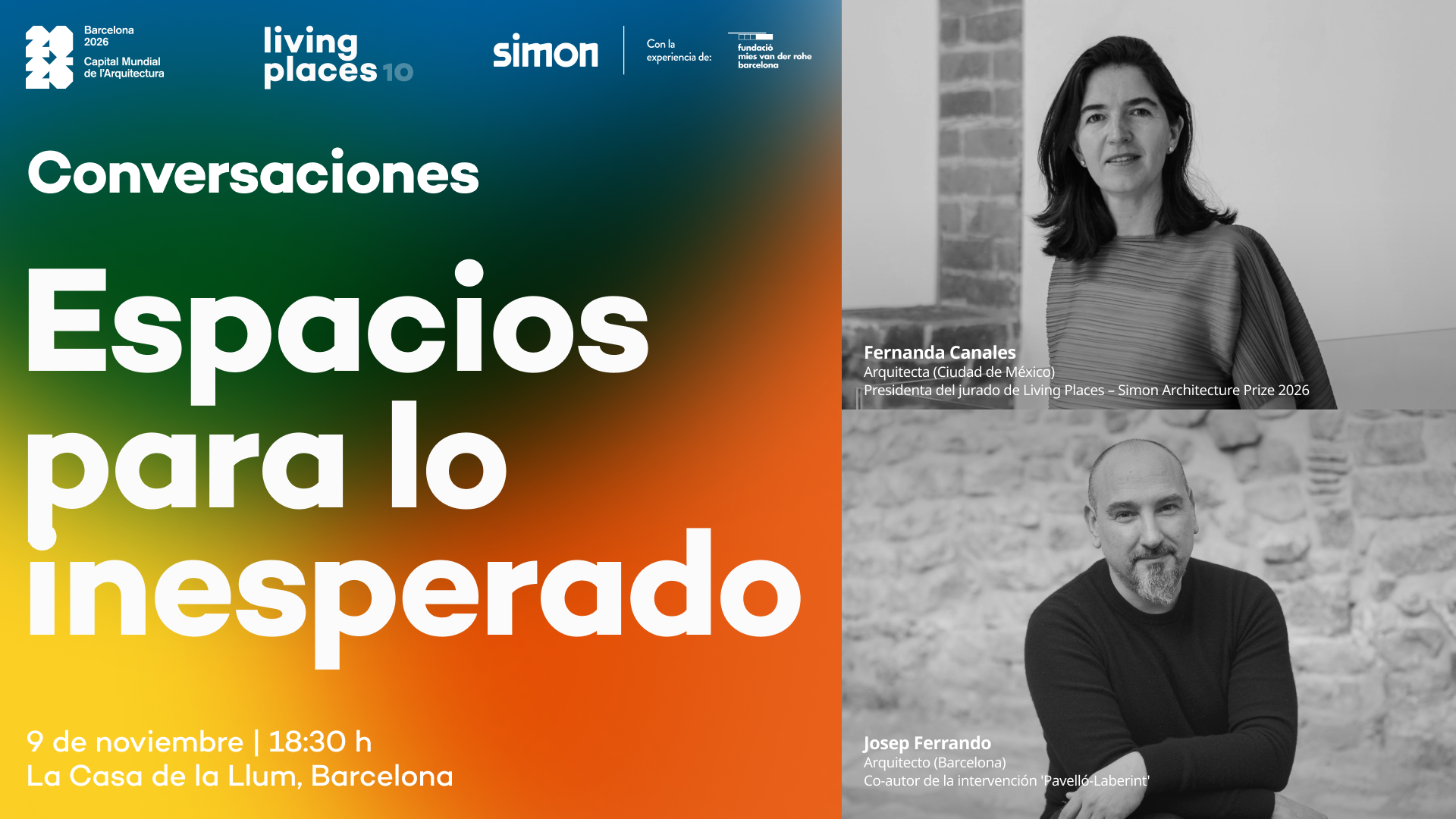 Conversation entre Fernanda Canales et Josep Ferrando