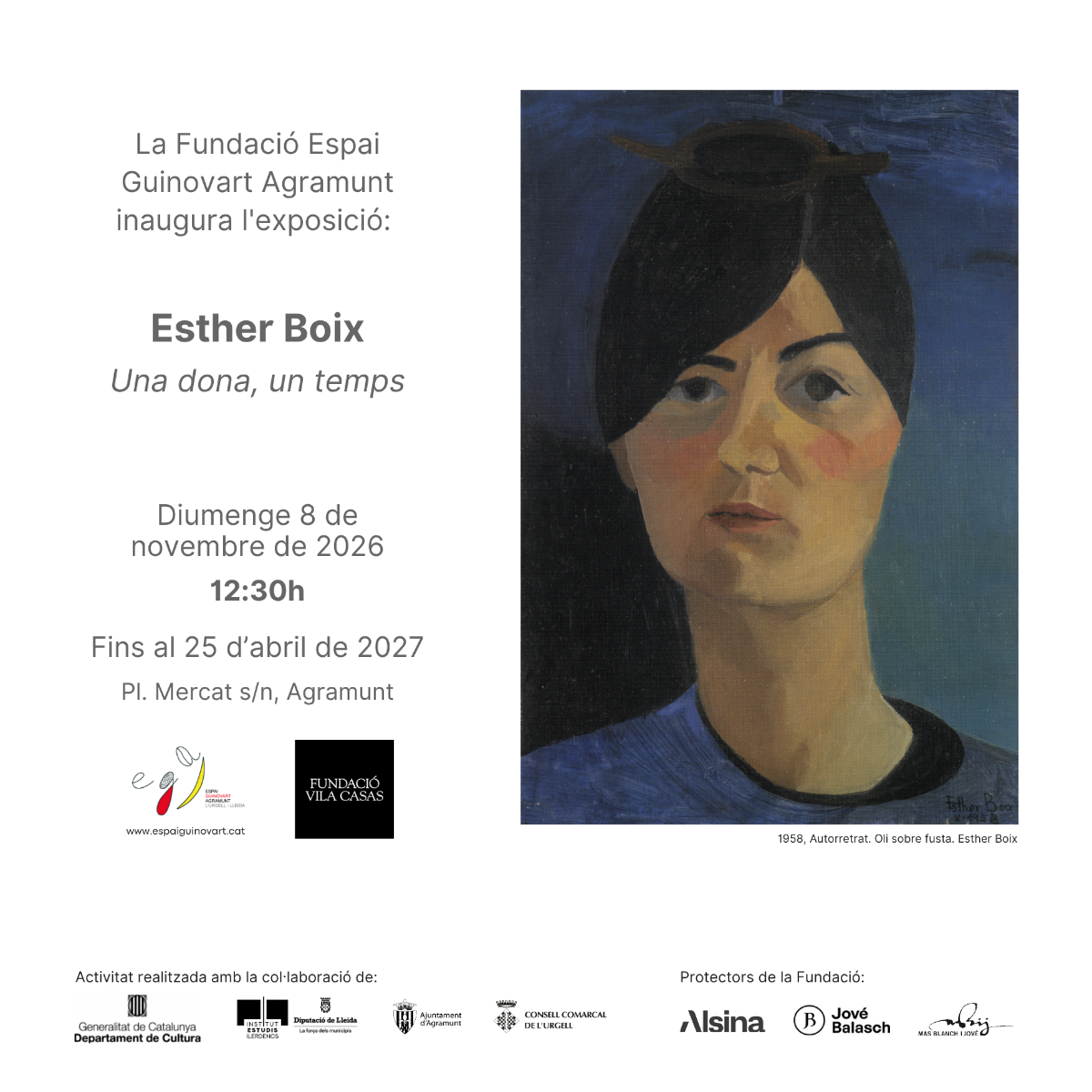 Inauguració de l\'exposició \'Esther Boix: Una dona, un temps\'